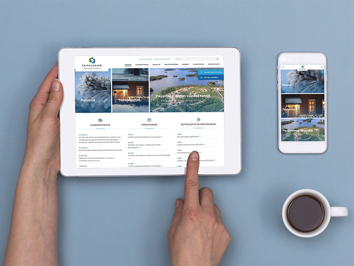 Taipalsaari.fi taipuu nätisti myös mobiiliin
